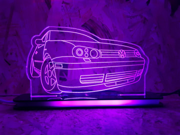 Moldura / Candeeiro com luz de presença - Volkswagen Golf IV - Img 5