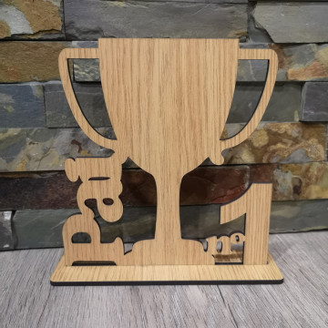 Moldura em MDF - Troféu Pai nº1 - Img 1