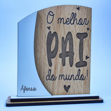 Moldura o melhor pai do mundo - Com nome / frase - Img 1
