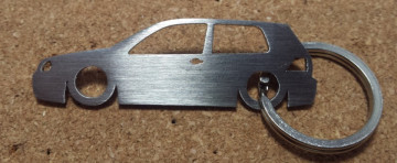 Porta Chaves em inox com silhueta com Volkswagen Golf IV 3P - Img 1