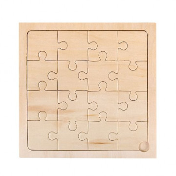 Puzzle de madeira branco para sublimação 60 peças 25x36cm