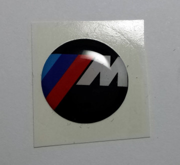Autocolante Resinado 3D com BMW ///M - 19mm - Img 1