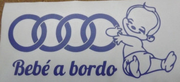 Autocolante - Bebé a bordo para Audi - Img 2
