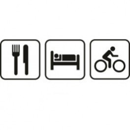 Autocolante - Comer Dormir Pedalar
