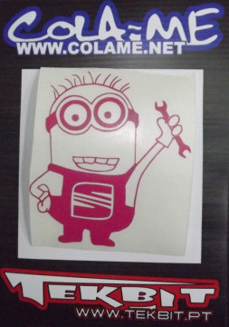 Autocolante - Minion para Seat - Img 2