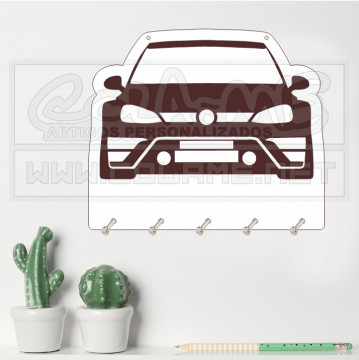 Chaveiro em MDF - VW Golf Mk7 - Img 1