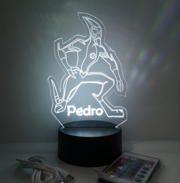 Moldura / Candeeiro com luz de presença - Ben Ten / XLR8 - Com nome - Img 1