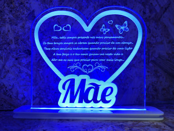 Moldura / Candeeiro com luz de presença - Mãe - Img 4