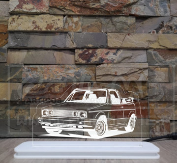 Moldura / Candeeiro com luz de presença - VW Golf Mk1 Cabrio - Img 1