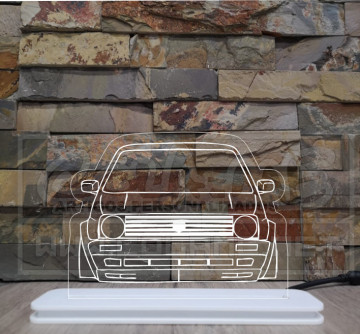 Moldura / Candeeiro com luz de presença - VW Golf Mk2 - Img 1