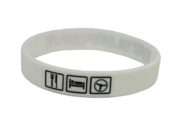 Pulseira-  EAT SLEEP DRIVE Branco - Img 2