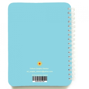 Carnet cu spira Arhanghelul Gabriel, 12 x 16 cm, 100 foi dictando cu inger, necartonat - Img 3