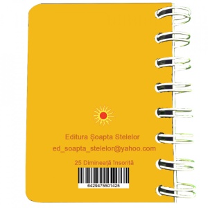 Carnet cu spira Dimineata insorita, 7 x 10 cm, 75 foi veline - Img 5