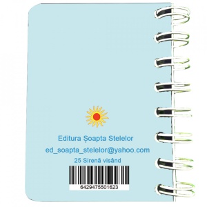 Carnet cu spira Sirena visand, 7 x 10 cm, 75 foi veline - Img 5