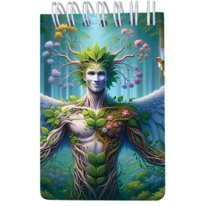 Carnet cu spira 7 x 10.5 cm, 50 foi veline, Spirit al naturii