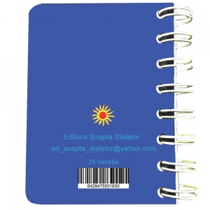Carnet cu spira Venetia, 7 x 10 cm, 75 foi veline - Img 3