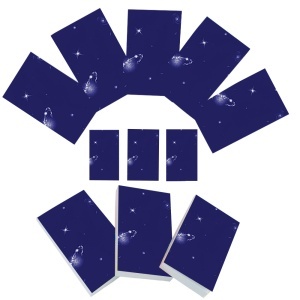 Set carnetele de buzunar Cosmos 10 + 1, 100 foi albe, 5 x 8 cm