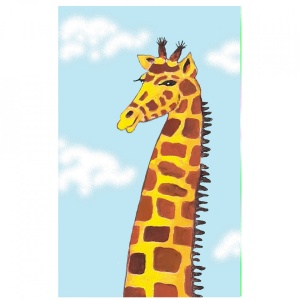 Carnetel de buzunar Girafa, 5 x 8 cm, 100 foi veline