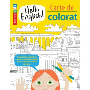 Hello english! Carte de colorat - Sam Hutchinson, Emilie Martin