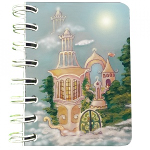 Carnet cu spira Castelul fermecat, 7 x 10 cm, 75 foi veline - Img 1
