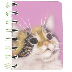 Carnet cu spira Pisica, 7 x 10 cm, 75 foi veline