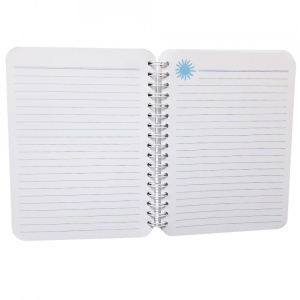 Carnet cu spira Romantism acvatic, 12 x 16 cm, 100 foi dictando cu soare, necartonat - Img 3