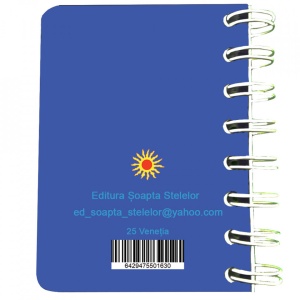 Carnet cu spira Venetia, 7 x 10 cm, 75 foi veline - Img 5