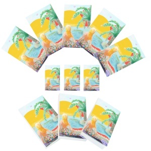 Set carnetele de buzunar Sirena visand 10 + 1, 100 foi albe, 5 x 8 cm