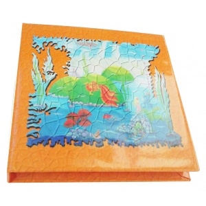 Carnet cartonat Viata, dulce viata 10 x 10 cm, 100 foi, 50 dictando cu inimioara, 50 foi albe