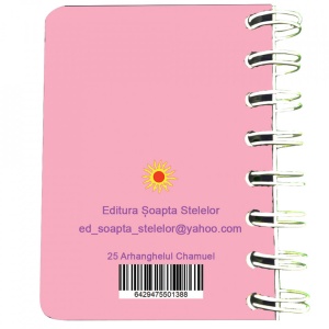 Carnet cu spira Arhanghelul Chamuel, 7 x 10 cm, 75 foi veline - Img 5