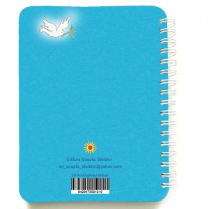 Carnet cu spira Arhanghelul Mihail, 12 x 16 cm, 100 foi dictando cu inger, necartonat - Img 3