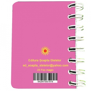 Carnet cu spira Foc magic, 7 x 10 cm, 75 foi veline - Img 4