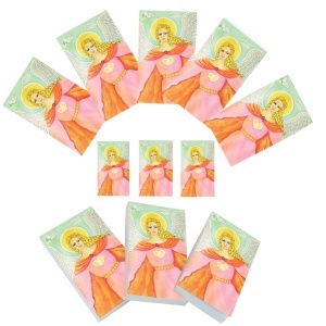 Set carnetele de buzunar Arhanghelul Chamuel 10 + 1, 100 foi albe, 5 x 8 cm
