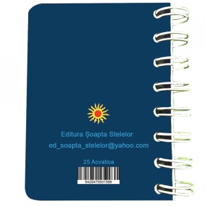 Carnet cu spira Acvatica, 7 x 10 cm, 75 foi veline - Img 3