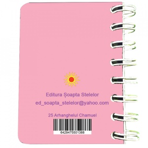 Carnet cu spira Arhanghelul Chamuel, 7 x 10 cm, 75 foi veline - Img 3
