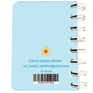 Carnet cu spira Girafa, 7 x 10 cm, 75 foi veline - Img 3