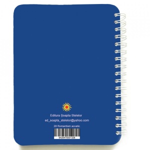 Carnet cu spira Romantism acvatic, 12 x 16 cm, 100 foi dictando cu soare, necartonat - Img 7