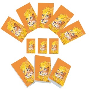Set carnetele de buzunar Leu 10 + 1, 100 foi albe, 5 x 8 cm