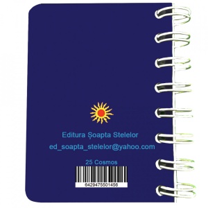 Carnet cu spira Cosmos, 7 x 10 cm, 75 foi veline - Img 3