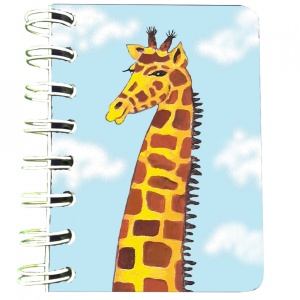 Carnet cu spira Girafa, 7 x 10 cm, 75 foi veline