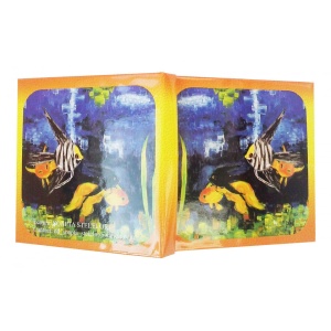 Carnet cartonat Acvatic 10 x 10 cm, 100 foi, 50 dictando cu inimioara, 50 foi albe - Img 6