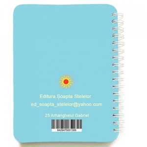 Carnet cu spira Arhanghelul Gabriel, 7 x 10 cm, 75 foi veline - Img 3