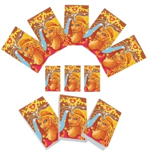 Set carnetele de buzunar Ra 10 + 1, 100 foi albe, 5 x 8 cm