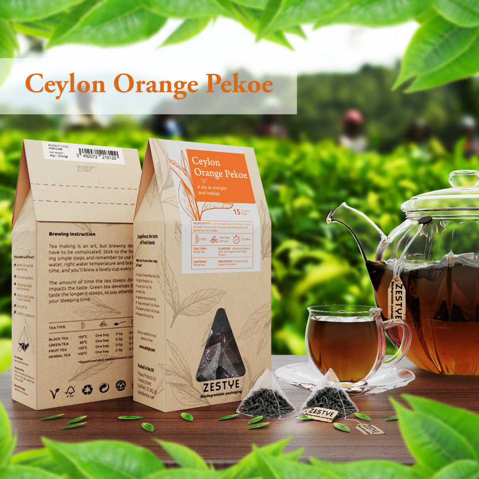 Ceylon Orange Pekoe DECAFFEINATED Black Tea – T BAR TEA - View #13