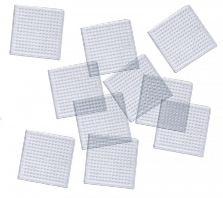 Playbox Planseta pentru margele de calcat - transparent - 10buc - patrat