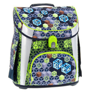 Ghiozdan Compact easy schoolbag with magnetic lock Geek