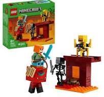 LEGO® Minecraft™ - Batalie deasupra lavei in Nether 21266, 99 piese
