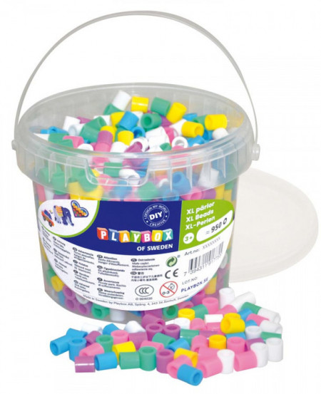 Playbox Margele de calcat XL - culori pastel - 950buc