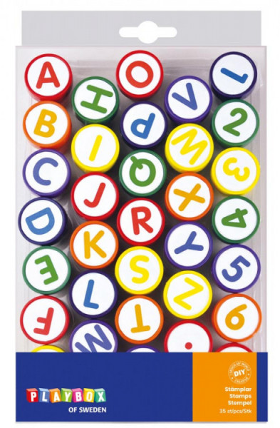 Playbox Stampile - litere/ cifre - 35buc