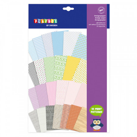 Design paper, self-adhesive, 218 x 318 m, Playbox
